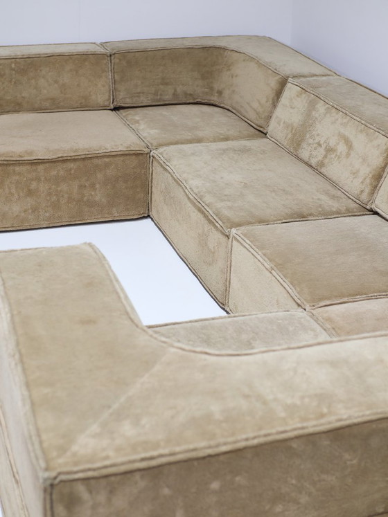 XXL Cor Trio Modulaire Sofa Landscape Bank Beige Geel 1973 – Modulaire banken, Textile (photo 10 of 21)
