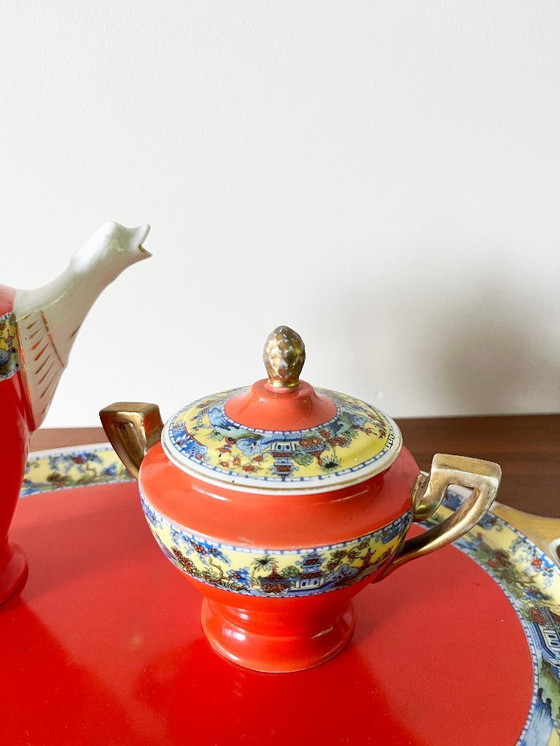 Image 1 of Antico servizio da tè in porcellana Slaggenwald