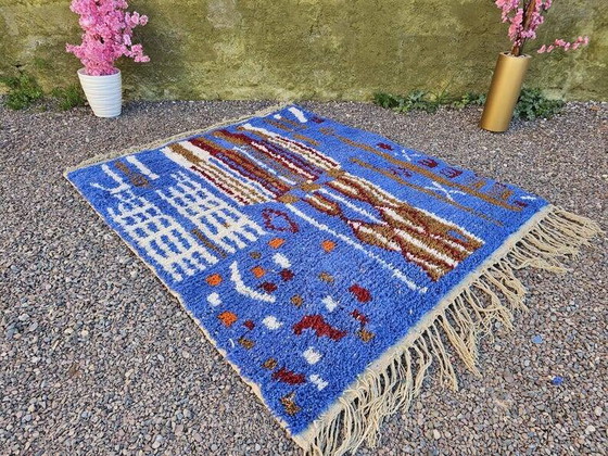 Handgefertigter marokkanischer Teppich 250cm x 200cm – Teppiche & Läufer, Wool, Cotton (photo 9 of 11)