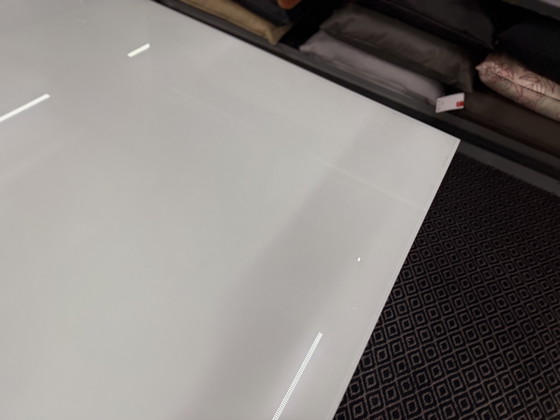 Image 1 of Mesa de centro Beek S7 de cristal blanco 140 x 120