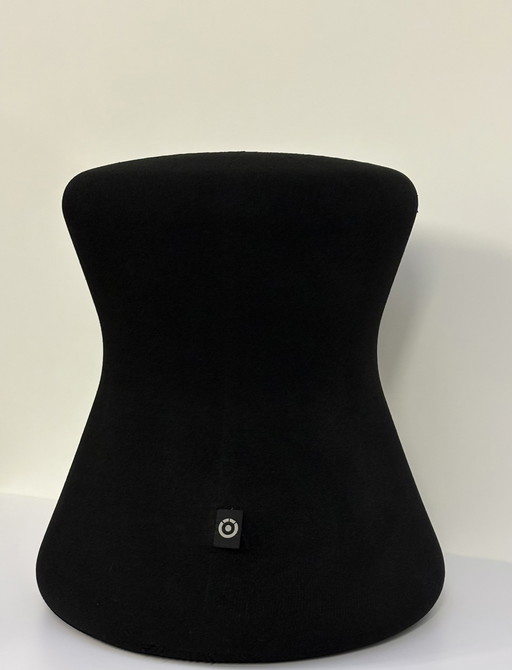 FUNGO Design Werner Löffler ergonomic stool / ottoman fabric black