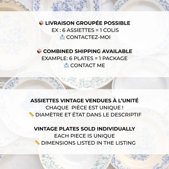 Piatto Fondo Individuale in Maiolica Floreale Vintage – Stoviglie, Retro (photo 19 of 19)