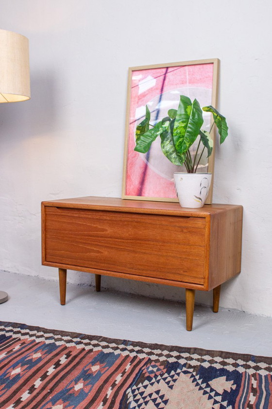 Image 1 of Vintage Teak Lowboard Sideboard Chest of Drawers Danish Mid-Century 1960s