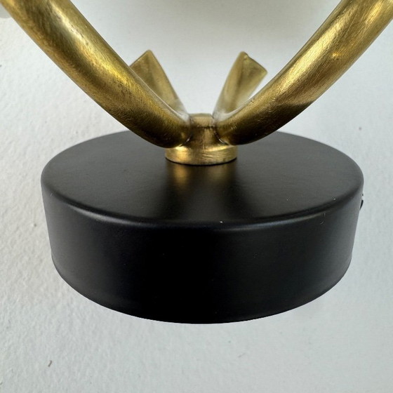 Image 1 of COPPIA DI APPLIQUE DOPPIE OPALINE VINTAGE ANNI '50