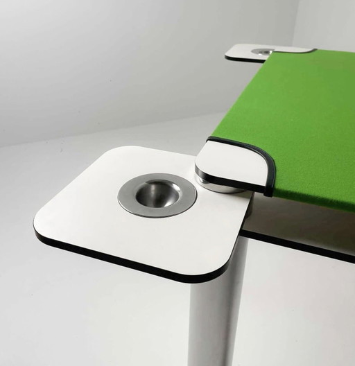 Joe Colombo Pokertafel - Zanotta – eettafels, Wood, Textile (photo 2 of 5)