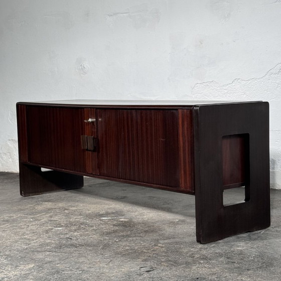 Sculptural Sliding-Door Sideboard / TV Stand, 1990s – Brass (photo 15 of 15)