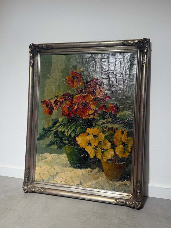Antique Oil on Canvas - Flowers - Signed – Paintings & Drawings (photo 2 of 8)