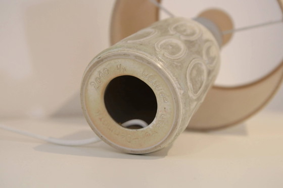 Ceramic table lamp by Desiree Stentoj with ovals – Porcelain, Mid Century Modern (photo 4 of 5)
