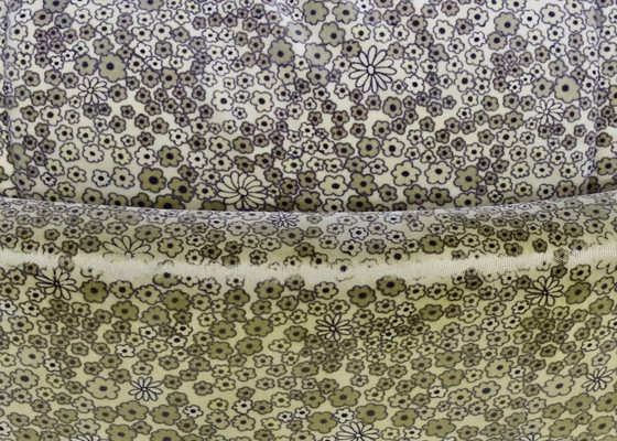 Image 1 of Ligne Roset „Dianthus“ Lounge-Sessel von Michel Ducaroy in „Liberty of London“ floralem Samtstoff – Frankreich, 1978