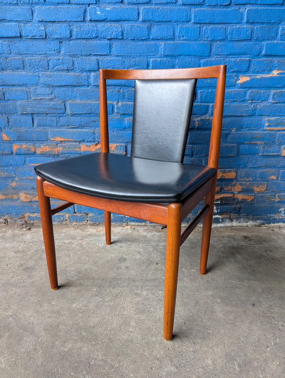 Image 1 of 5x sedie da pranzo danesi vintage in teak - Findahls møbelfabrik