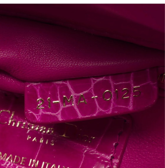 Image 1 of Sac DIOR Lady Dior en Crocodile Rose - 103491