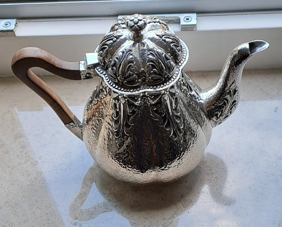 Image 1 of Cafetera/moca antigua Djokja de plata (sello 900).🫖