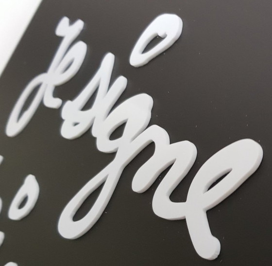 Image 1 of Vautier, Ben - Je signe rien - handsigniert -  mit einer 3D-Text Collage