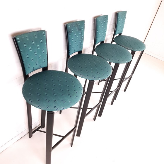 Image 1 of 4x sgabello da bar vintage in stile Memphis