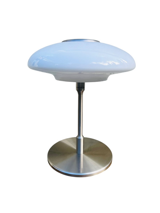 Image 1 of IKEA Tällbyn vintage tafellamp mushroomlamp lamp retro melkglas en metaal 