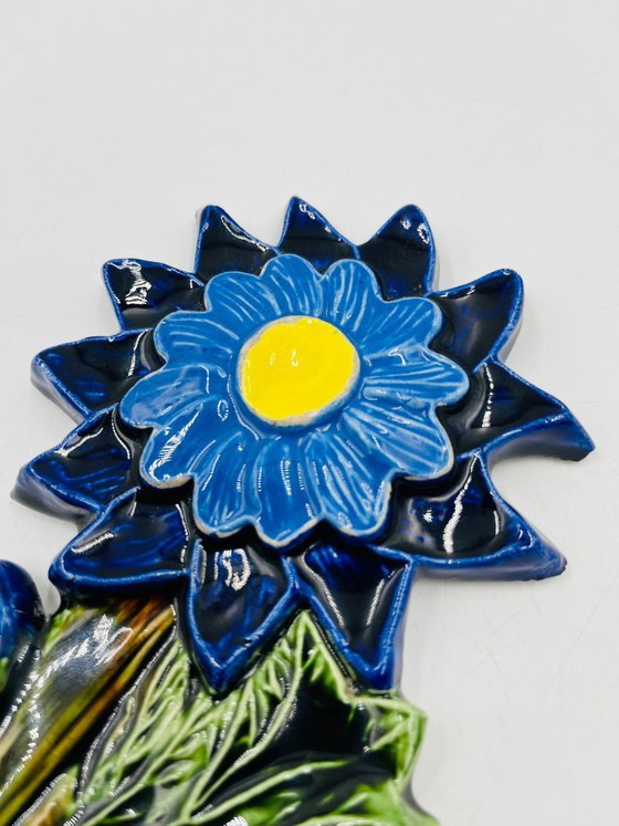 Image 1 of Garderobenständer mit Blumenhaken aus belgischer Keramik von André Bayer