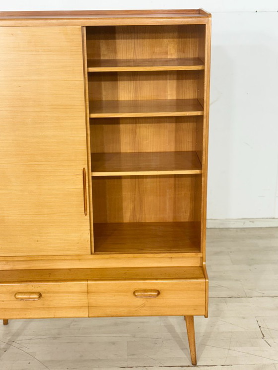 Mobile vintage | Credenza alta | Scaffalatura di metà secolo | Mobile per soggiorno – Vetrine, Wood (photo 5 of 13)