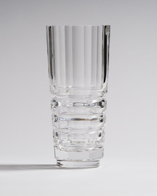 Monumental Brutalist Mid-Century Bohemian Glass Vase by Sklo Union, Czechoslovakia, 1960s

