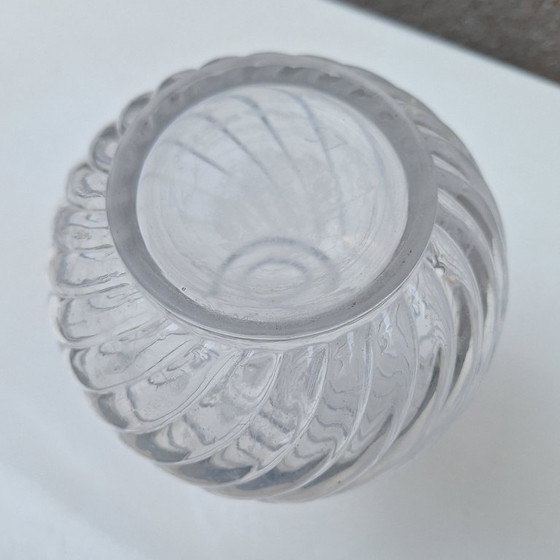 Image 1 of Decanter in cristallo modellato Baccarat, bambù intrecciato