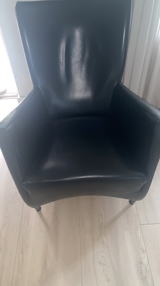 Montis Windy Fauteuil - Zwart Glad Leer – Leather (photo 5 of 5)