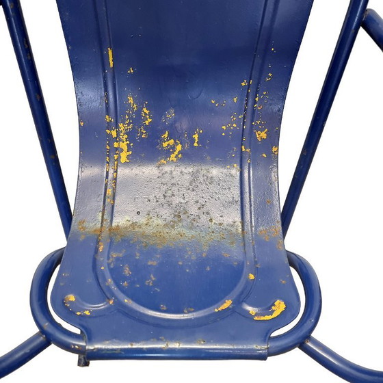 Image 1 of Chaise Stak-a-Bye bleue vintage Harry Sebel
