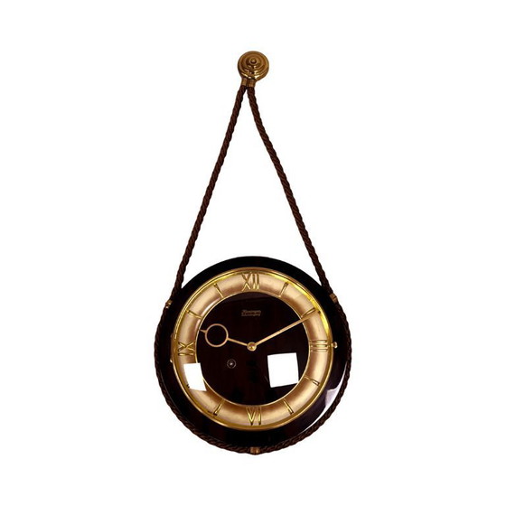 Image 1 of Kienzle Schwebegang wandklok aan touw, nautische stijl, Duitsland jaren 1960