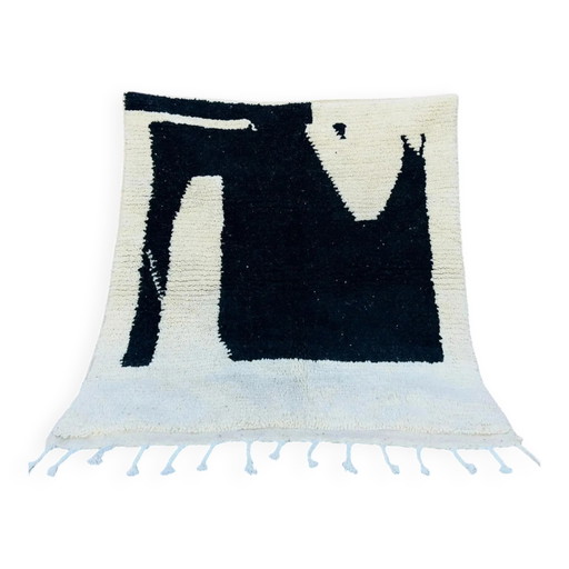 Tapis marocain en pure laine fait main 3x2 m