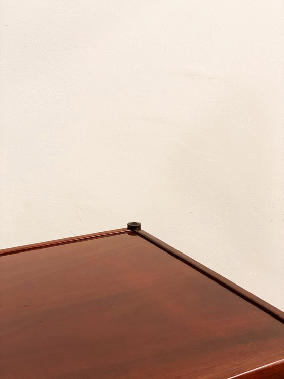 Image 1 of Mahonie bank- of salontafel door Ole Wanscher voor Poul Jeppensen