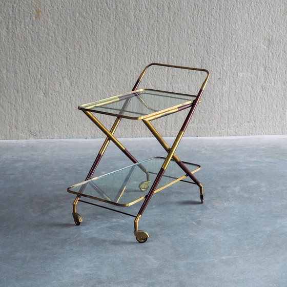 1950s Italian Bar Trolley, Attributed to Cesare Lacca – Bar carts, Wood (photo 6 of 19)
