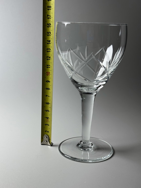 Image 1 of 6 grands verres à vin en cristal - Holmegaards Glasværk . années 1920