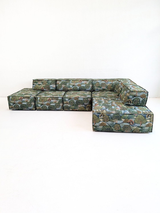 Divano modulare 'Trio' di Franz Hero & Karl Odermatt per COR anni '70, Divani modulari, Tela, Verde (foto 11 di 12)