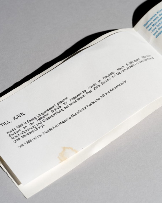 Image 1 of Rare Postmodern Ceramic Vase Duo Karl Till Staatliche Majolika Karlsruhe, 1996