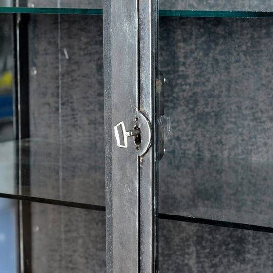 Image 1 of Polished iron medical cabinet, 1930s