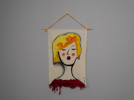 Arazzo tessile „Singer“ di Mathilde Renes, Paesi Bassi, 2018 – II – Decorazioni murali (photo 2 of 10)