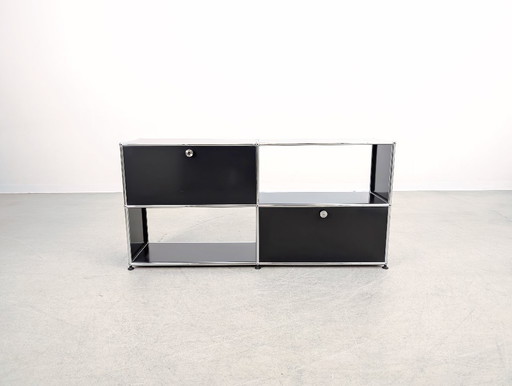 Original USM Haller Sideboard 2x2 black Chest of drawers Sideboard