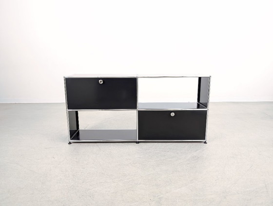 Image 1 of Original USM Haller Sideboard 2x2 black Chest of drawers Sideboard