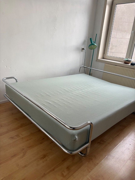 Lit KROMVIK chromé – Ikea, Lits 2 places, Chrome (photo 2 of 7)