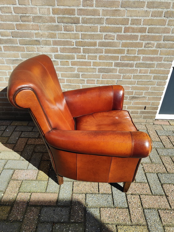 Image 1 of Fauteuil design en cuir de mouton Muylaert