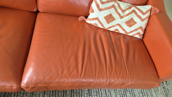 Leolux Antonia 3-Sitzer Ledersofa mit festem Kissen und Pouf – 3-5 Sitzer Sofas, Leather (photo 5 of 6)