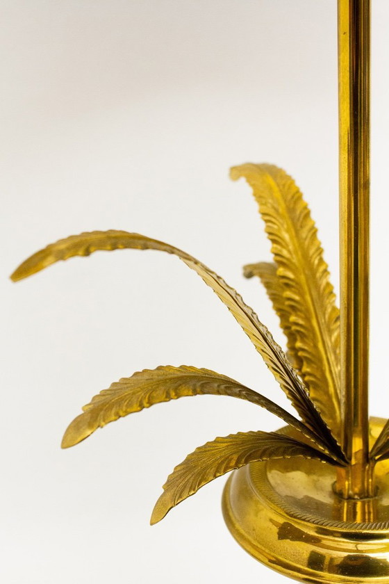 Image 1 of 80's brass neoclassical table lamp Maison Charles