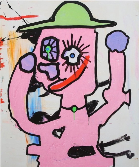 Image 1 of Paul Kostabi "Dulce rendición, 2016". Firmada y numerada a mano, aquí número 11/15.