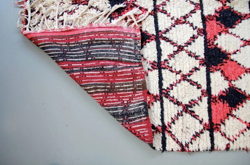 Berber tapijt Beni Ouarain origineel oud vintage – vloerkleden en tapijten, Wool, Cotton (photo 2 of 5)