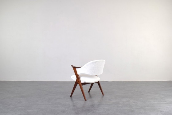 Norwegian Teak Armchair Model Blinken by Sigurd Ressell for Rastad & Relling, 1950s. – Dining chairs, Textile (photo 6 of 11)