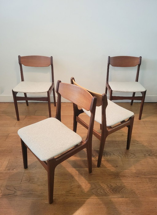 Set of 4 vintage Danish chairs from Findahl Møbelfabrik 1960.