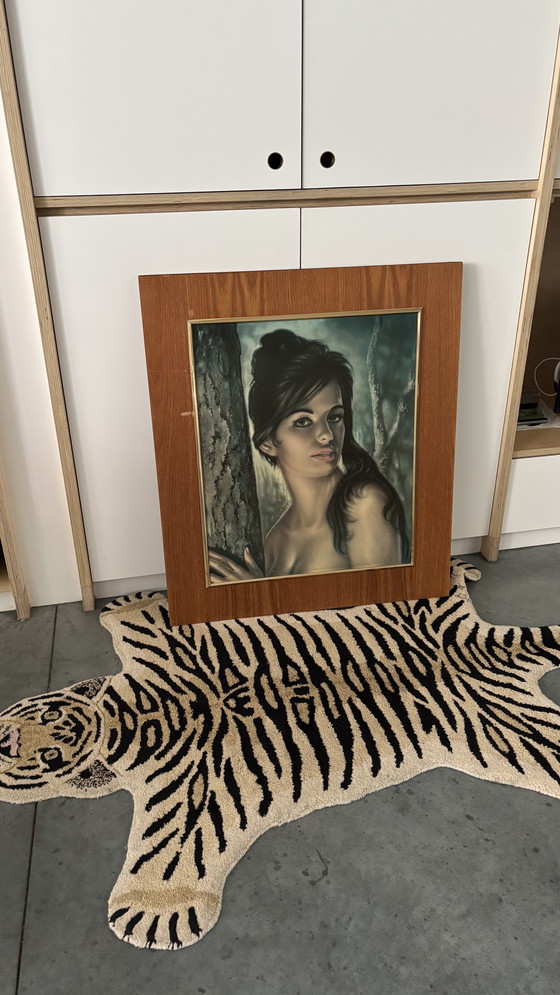 Image 1 of Quadro d'epoca, cornice, stampa, donna gitana, Joseph Henry Lynch