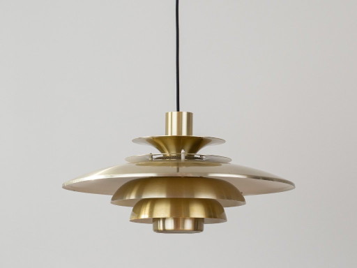 Lampada a sospensione vintage danese Verona di Kurt Wiborg, Jeka, anni '80