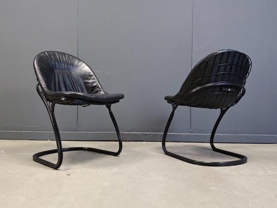 Image 1 of Gastone Rinaldi Esszimmerstühle „Pascale“, 1970er Jahre – 4er-Set