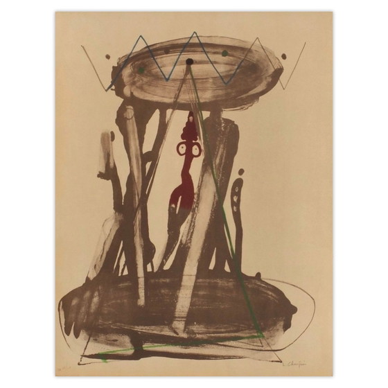 Gesigneerde lithografie van Louis Chavignier, Nu 1975 – Litho's & Zeefdrukken, Paper (photo 5 of 5)