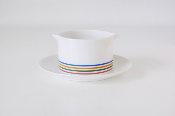 Image 1 of Servizio da tavola Thomas da 6 pezzi, design tedesco, motivo a righe in stile moderno di metà secolo.