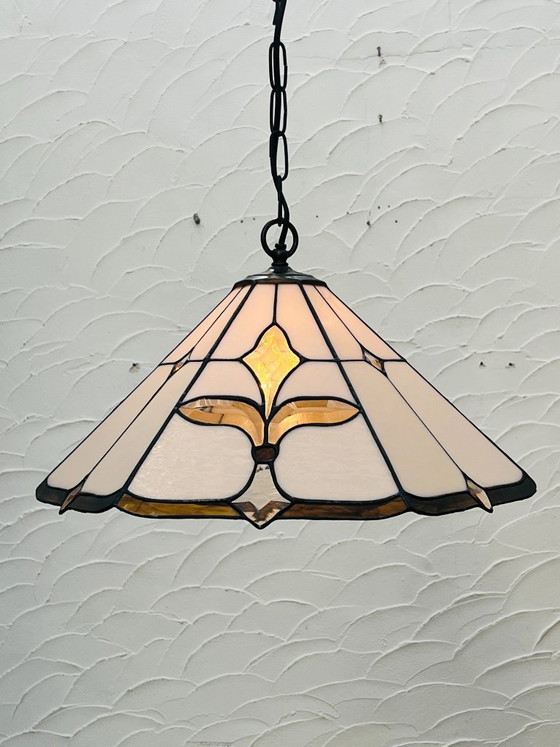 Lampada a sospensione Tiffany Fleur de Lys Art Deco – Lampade a sospensione, Glass (photo 5 of 17)